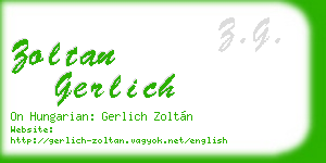 zoltan gerlich business card